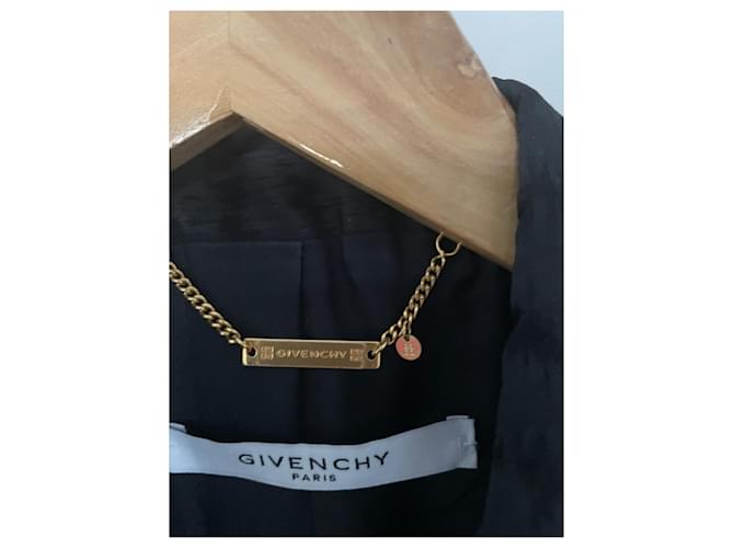 Blazer Givenchy Nero in Seta e Lana - vista 12