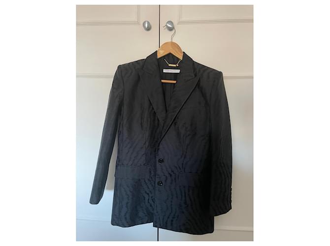 Blazer Givenchy Nero in Seta e Lana - vista 14