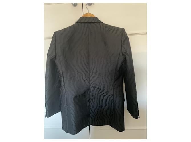 Blazer Givenchy Nero in Seta e Lana - vista 2