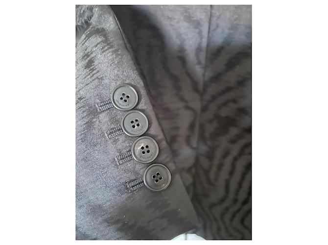 Blazer Givenchy Nero in Seta e Lana - vista 3