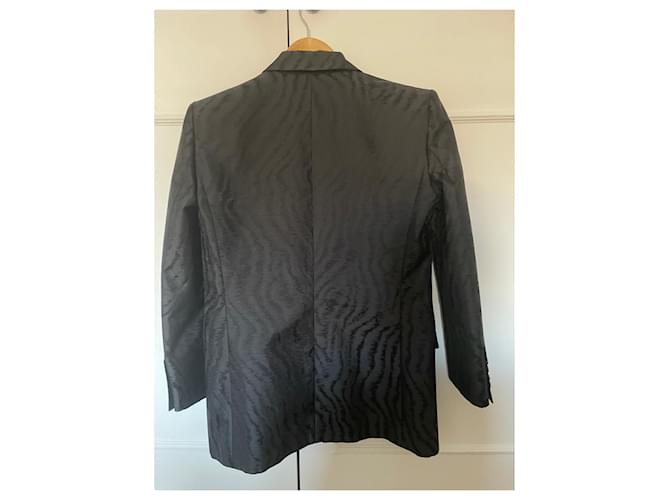 Blazer Givenchy Nero in Seta e Lana - vista 5