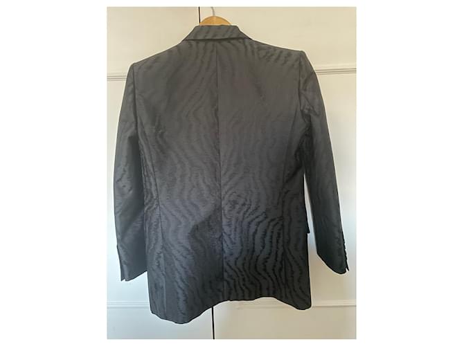 Blazer Givenchy Nero in Seta e Lana - vista 6