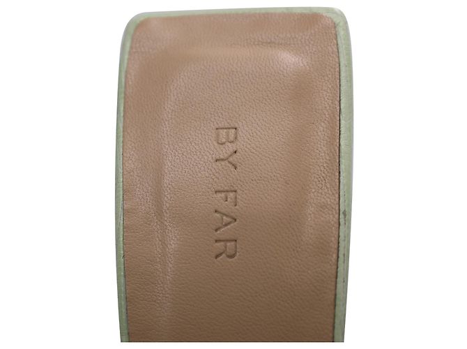 Sandali By Far Lily Mule in pelle verde - vista 7