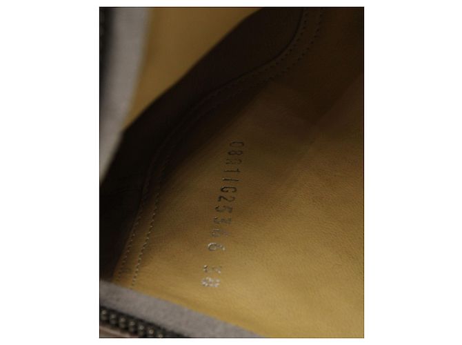 Timeless Botas Chanel acolchoadas até o joelho em camurça e couro creme e marrom Branco Cru - vista 8