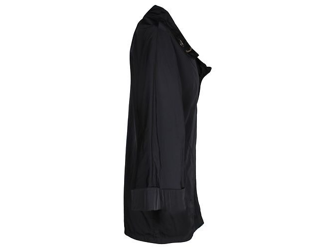 Stella Mc Cartney Stella McCartney Mantel mit weiten Ärmeln aus schwarzem Polyester - Ansicht 2