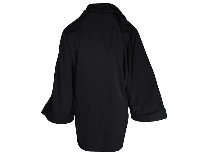 Stella Mc Cartney Stella McCartney Mantel mit weiten Ärmeln aus schwarzem Polyester - Ansicht 3