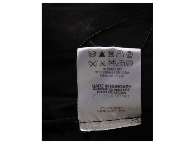 Stella Mc Cartney Stella McCartney Mantel mit weiten Ärmeln aus schwarzem Polyester - Ansicht 4