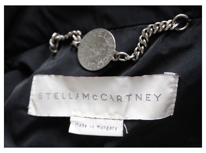 Stella Mc Cartney Stella McCartney Mantel mit weiten Ärmeln aus schwarzem Polyester - Ansicht 5