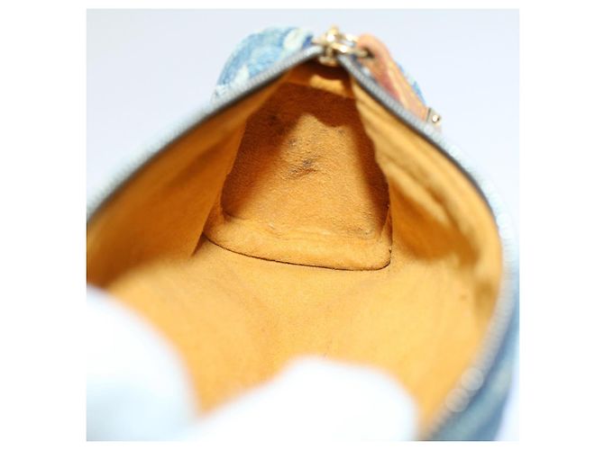 LOUIS VUITTON Monogramm Denim Trousse Speedy GM Beutel Blau M.95081 LV Auth 53891 - Ansicht 10