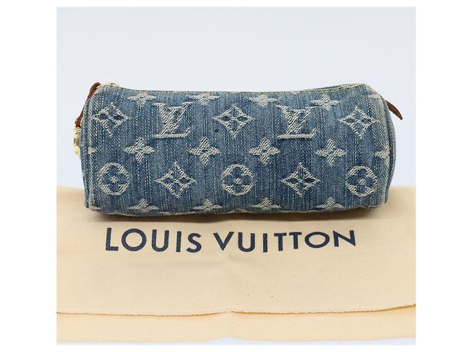 LOUIS VUITTON Monogramm Denim Trousse Speedy GM Beutel Blau M.95081 LV Auth 53891 - Ansicht 12