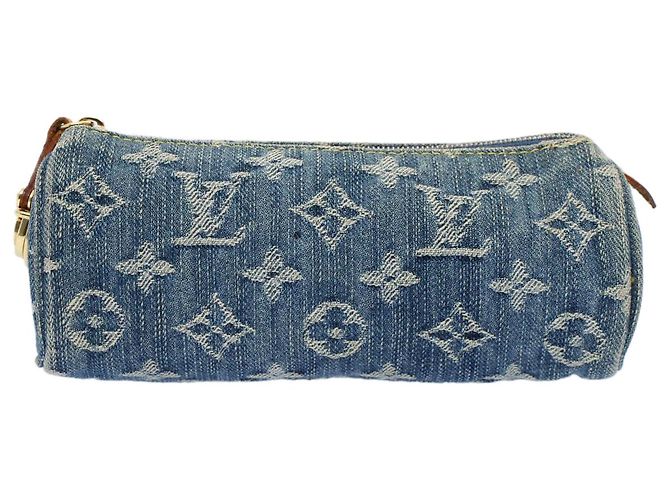 LOUIS VUITTON Monogramm Denim Trousse Speedy GM Beutel Blau M.95081 LV Auth 53891 - Ansicht 13