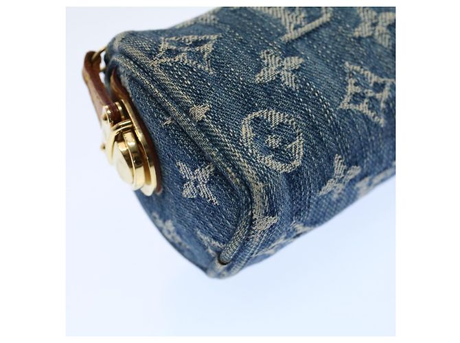 LOUIS VUITTON Monogramm Denim Trousse Speedy GM Beutel Blau M.95081 LV Auth 53891 - Ansicht 14