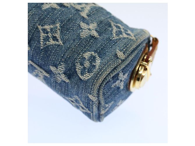 LOUIS VUITTON Monogramm Denim Trousse Speedy GM Beutel Blau M.95081 LV Auth 53891 - Ansicht 15