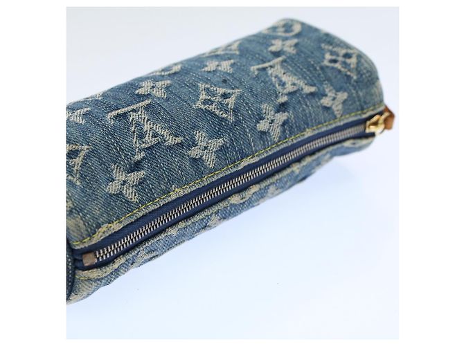 LOUIS VUITTON Monogramm Denim Trousse Speedy GM Beutel Blau M.95081 LV Auth 53891 - Ansicht 5