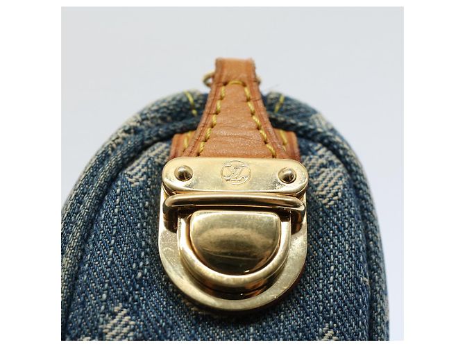 LOUIS VUITTON Monogramm Denim Trousse Speedy GM Beutel Blau M.95081 LV Auth 53891 - Ansicht 8