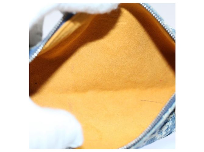 LOUIS VUITTON Monogramm Denim Trousse Speedy GM Beutel Blau M.95081 LV Auth 53891 - Ansicht 9
