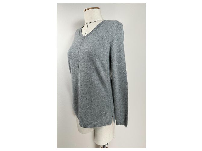 Jersey de cachemira gris Peter Hahn - vista 2