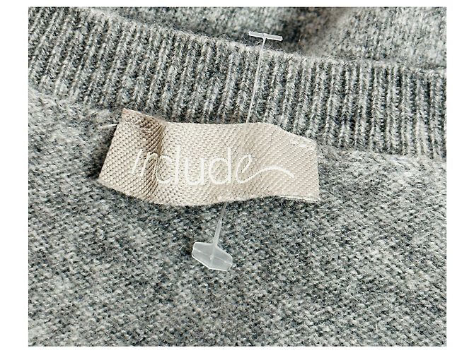 Jersey de cachemira gris Peter Hahn - vista 4