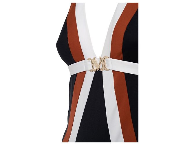 Maiô Cristel com placa de logo Max Mara Multicor - vista 3