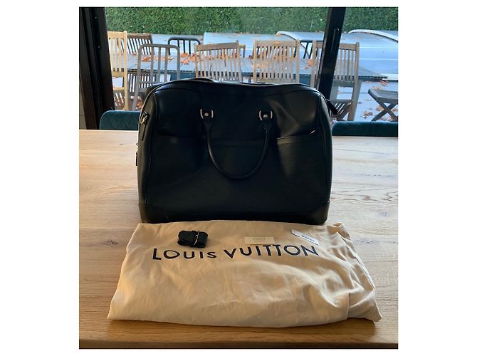 Borsa da viaggio Louis Vuitton Le Bourget 50 Nero - vista 2