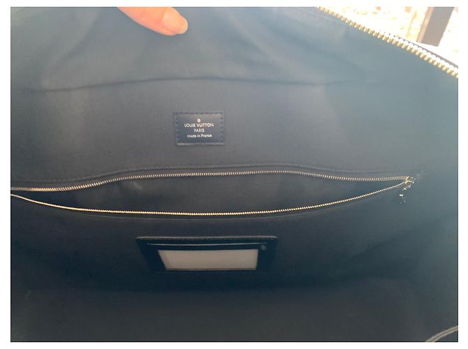 Borsa da viaggio Louis Vuitton Le Bourget 50 Nero - vista 4
