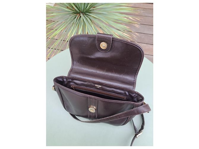 Céline Vintage Umhängetasche Braun - Ansicht 2