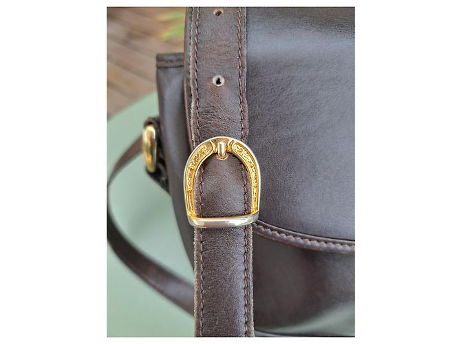 Céline Vintage Umhängetasche Braun - Ansicht 6