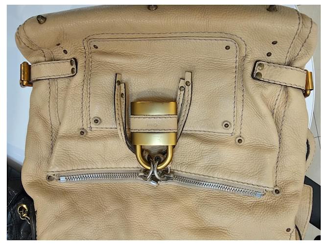 Paddington Borsa Chloé in pelle beige - vista 2