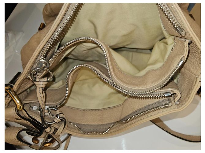 Paddington Borsa Chloé in pelle beige - vista 3