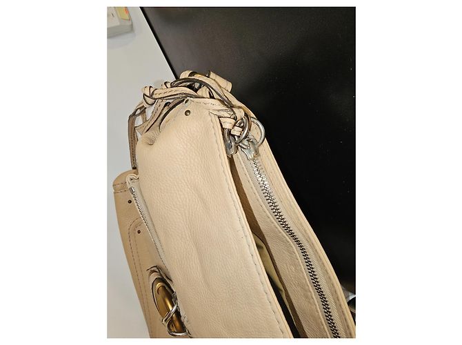 Paddington Borsa Chloé in pelle beige - vista 8