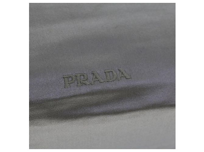PRADA Borsa Tote Satin Beige Auth cl754 - vista 17