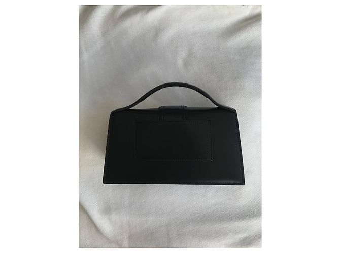 Borsa a mano Jacquemus Grand Bambino Nera in pelle d'agnello Nero - vista 2