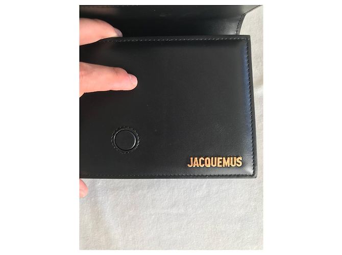 Borsa a mano Jacquemus Grand Bambino Nera in pelle d'agnello Nero - vista 6