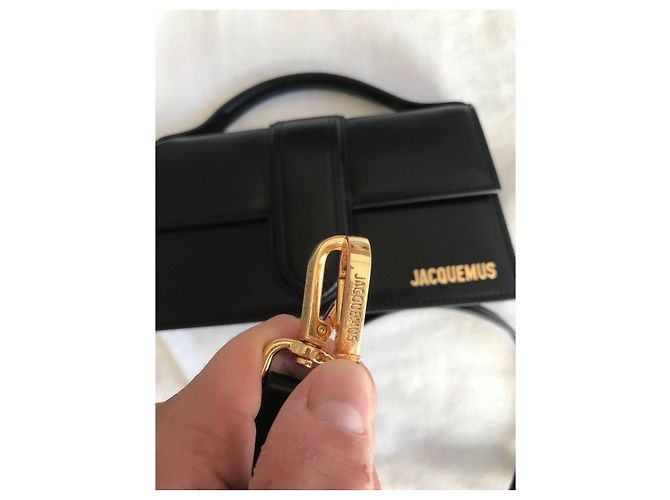 Borsa a mano Jacquemus Grand Bambino Nera in pelle d'agnello Nero - vista 8