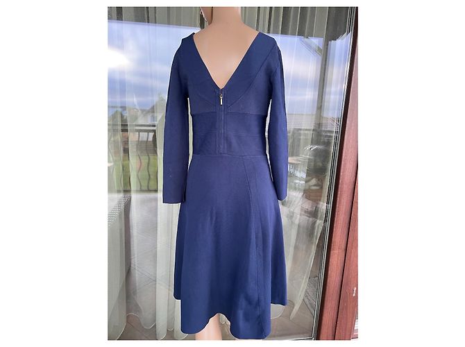 Reiss Kleid Blau Viscose - Ansicht 4