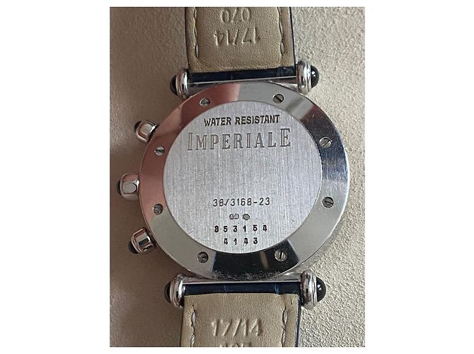 Chopard Chrono Uhr Weißgold Diamanten und Saphire Silber Hardware - Ansicht 12