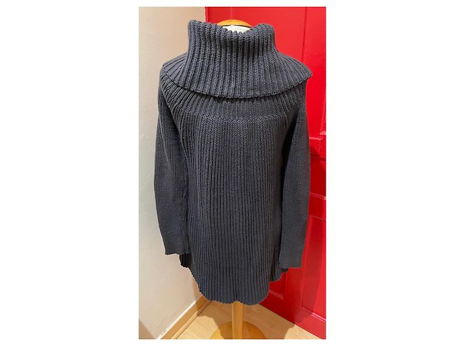 Abrigo Comptoir Des Cotonniers de algodón gris oscuro Gris antracita - vista 3