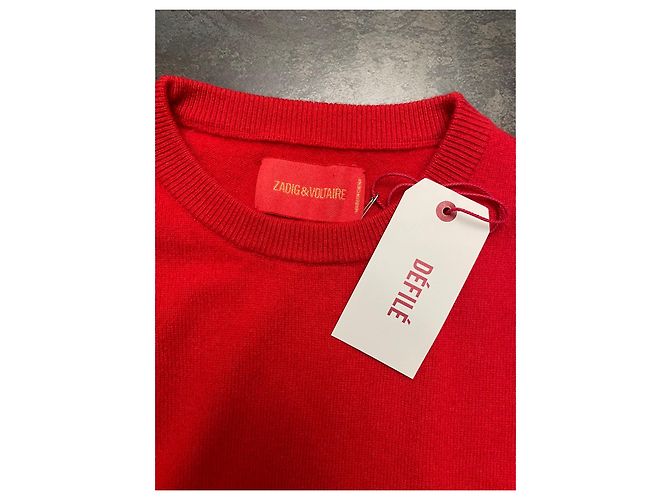 Jersey Zadig & Voltaire de cachemira rojo Roja - vista 2