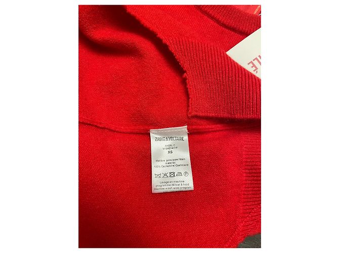 Jersey Zadig & Voltaire de cachemira rojo Roja - vista 3