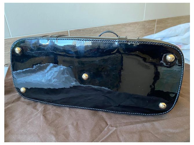 Gucci Dome in vernice nera Nero - vista 4