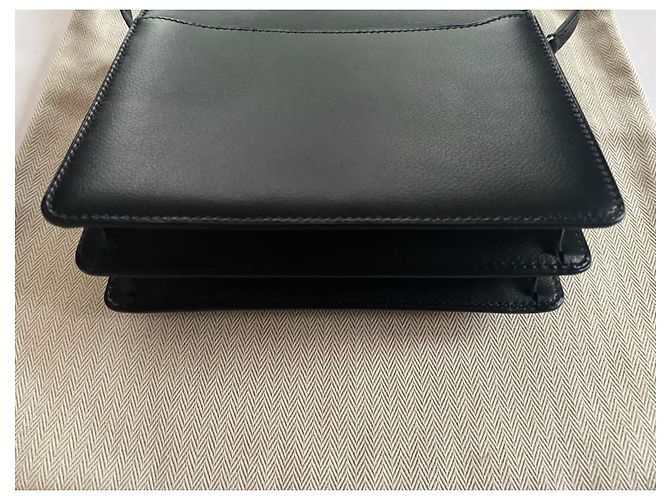 Hermès Borsa Hermes mini Roulis Nero - vista 4