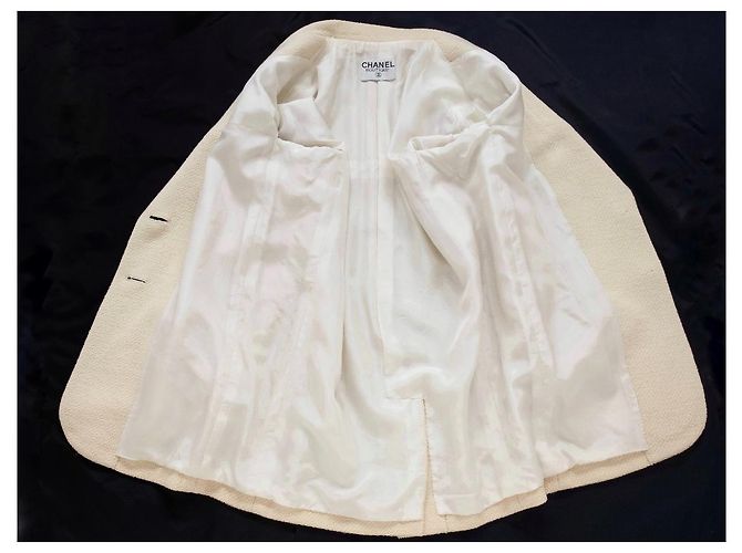 Cambon Chanel VENDIMIA 92 Chaqueta Blanco - vista 6