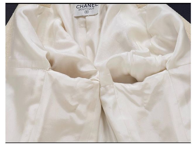 Cambon Chanel VENDIMIA 92 Chaqueta Blanco - vista 7