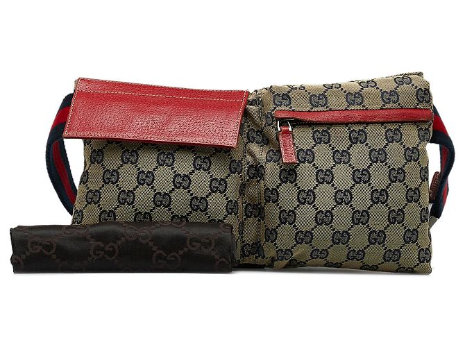 Marsupio da tasca foderato in tela GG marrone Gucci - vista 11