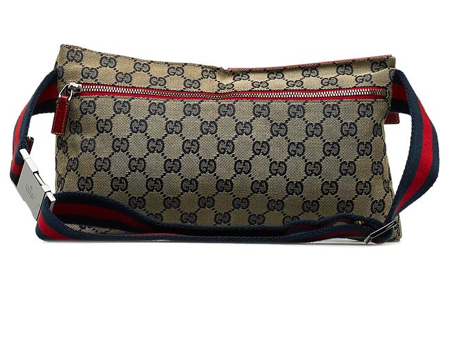Marsupio da tasca foderato in tela GG marrone Gucci - vista 3