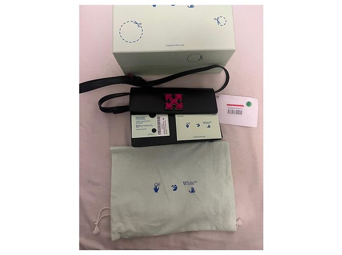 Borsa a mano Off White in pelle nera Nero - vista 6