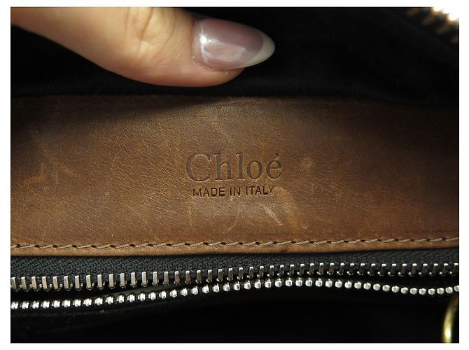 Chloé BOLSA CHLOE BETTY EM BOLSA DE MÃO DE COURO BRONZE PYTHON - vista 5