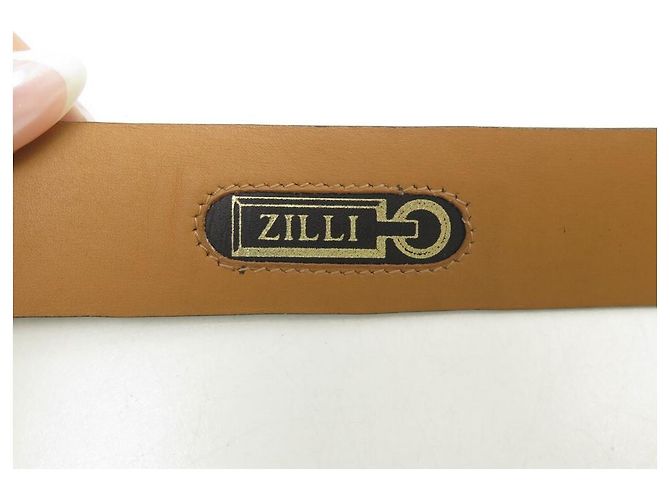 ZILLI-GÜRTEL IN STRAUSSENLEDERGRÖSSE 95 BRAUNER BRAUNER LEDERSTRAUSS - Ansicht 10