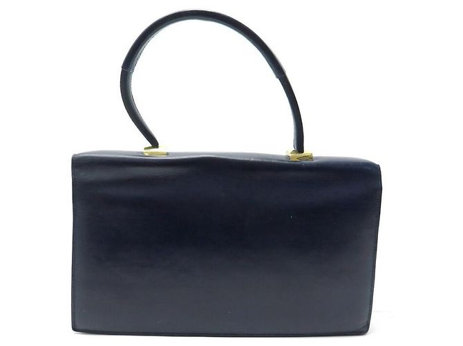 Hermès VINTAGE HANDTASCHE HERMES BRIO LEDERBOX BLAUER SCHULTERHALTER BLAUE LEDERHANDTASCHE Marineblau - Ansicht 2