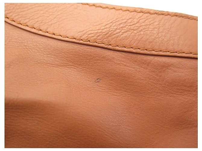 Hermès RARO TOP HALTER HERMES EN CUERO MARRÓN 36 s mirada 18 primavera 2022 Cuero Castaño - vista 11